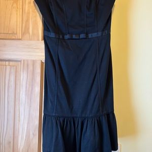 Black strapless dress